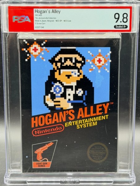 Hogan's Alley Nintendo NES ROUND SOQ Hangtab Sealed New PSA 9.8 A+ NOT WATA